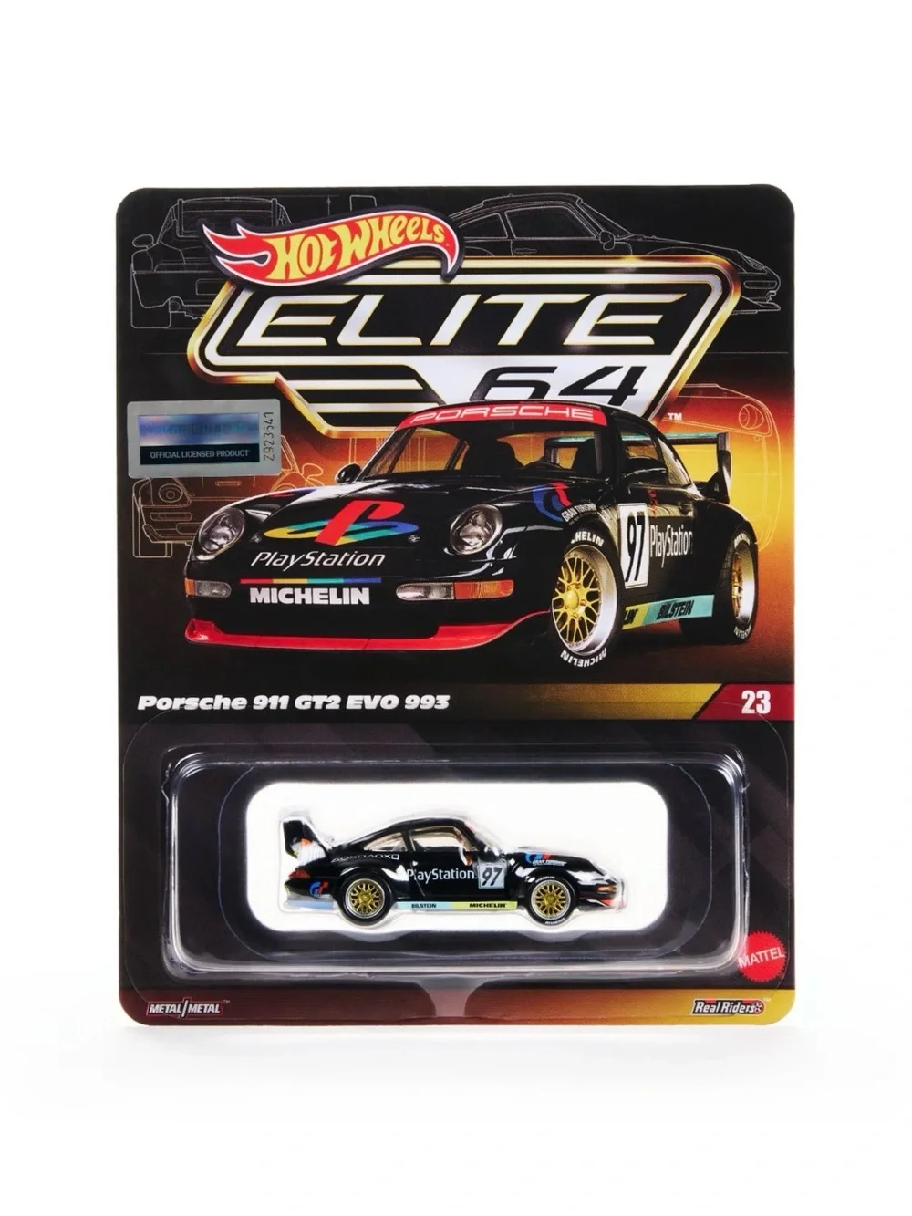 Hot Wheels x PlayStation Elite 64 Porsche 911 GT2 EVO 993 - *SHIPS SAME DAY*